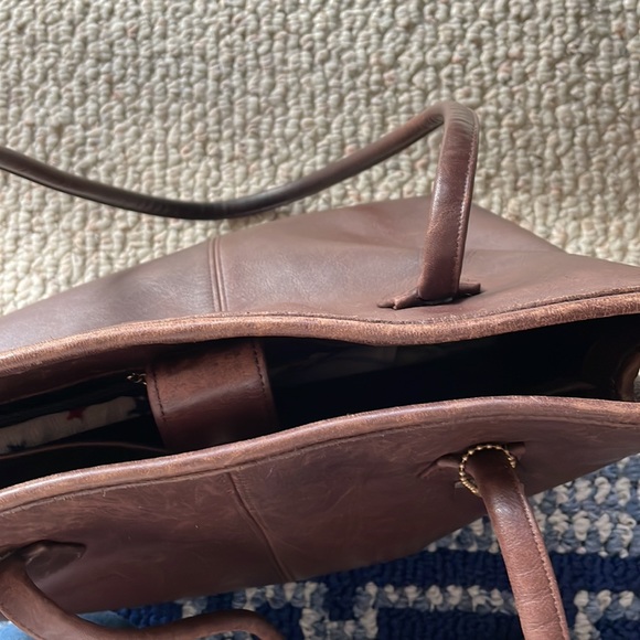 Vintage Large Leather Coach Tote and wallet - Picture 6 of 16